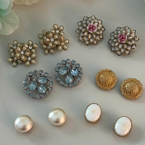 COLLECTION CORO & CORO MAGIC CLIP/MAGNETIC EARRINGS (6) - Picture 1 of 12